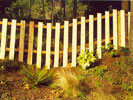 Wood fence