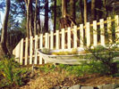 Wood fence