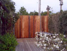 Wood fence