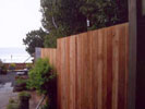 Wood fence