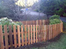 Wood fence