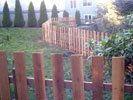 Wood fence